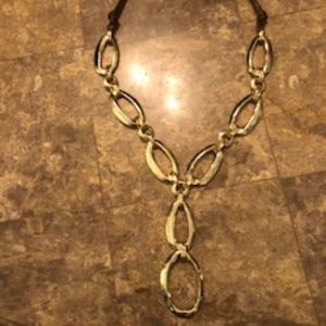 Chicos unique gold chain necklace